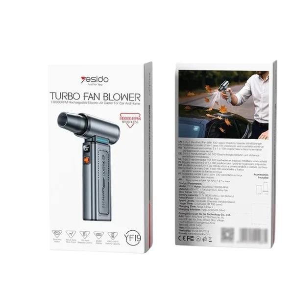 YESIDO YF19 Turbo Fan Blower - photo 2 - Shopo.lk