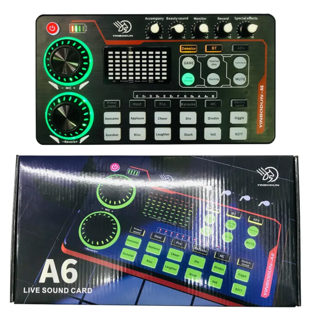 Yinbodun A6 Live Sound Card - Shopo.lk Sri Lanka